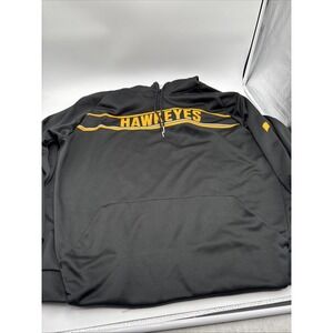 Iowa Hawkeyes Pull Over Hoodie Proedge String Collar‎ Tie XXL College Team